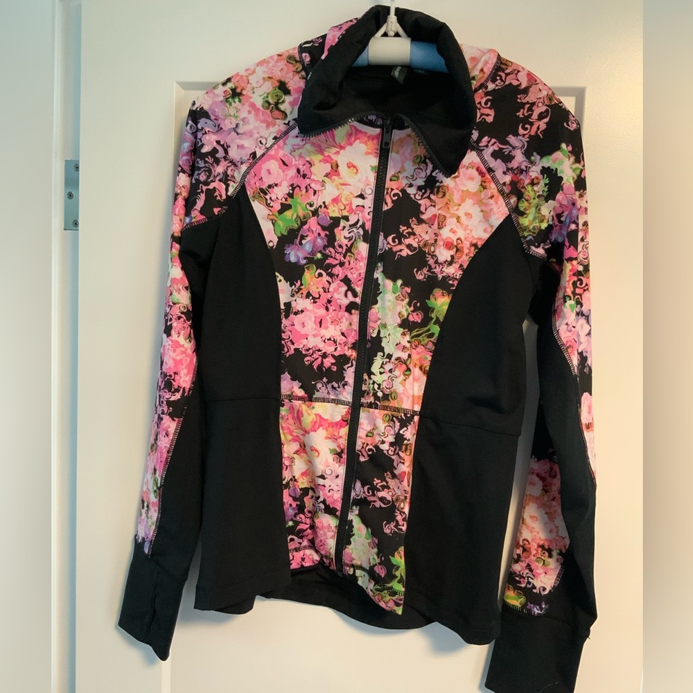 Cynthia Rowley Floral Black Jacket